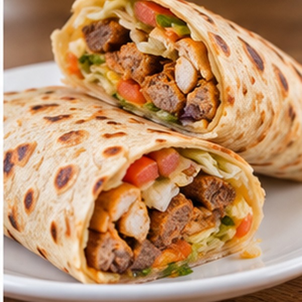 Fresh shawarma wrap